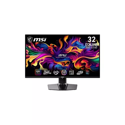 MSI MPG 321URX QD-OLED 32 Inch 3840x2160 240Hz OLED Black Gaming Monitor