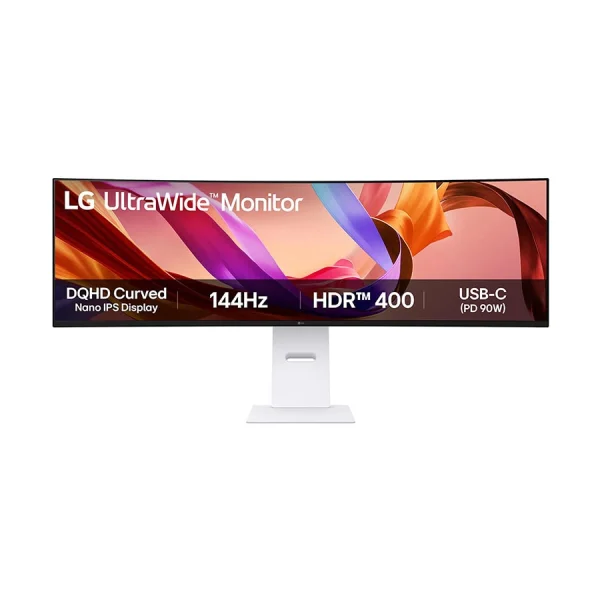 LG UltraWide 49U950A 49 Inch 5120x1440 5K UW-DQHD Display Dual HDMI Professional Monitor White