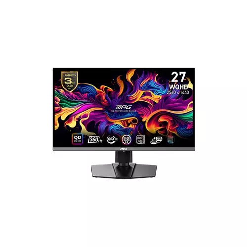 MSI MPG 271QRX QD-OLED 27 Inch 2560x1440 360Hz OLED Black Gaming Monitor